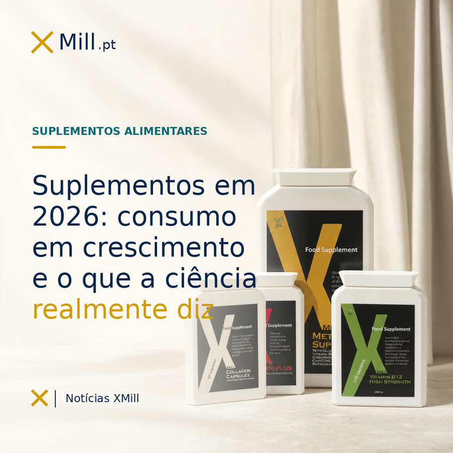 Suplementos Alimentares em 2026: Consumo em Crescimento e o Que Vale Realmente Saber
