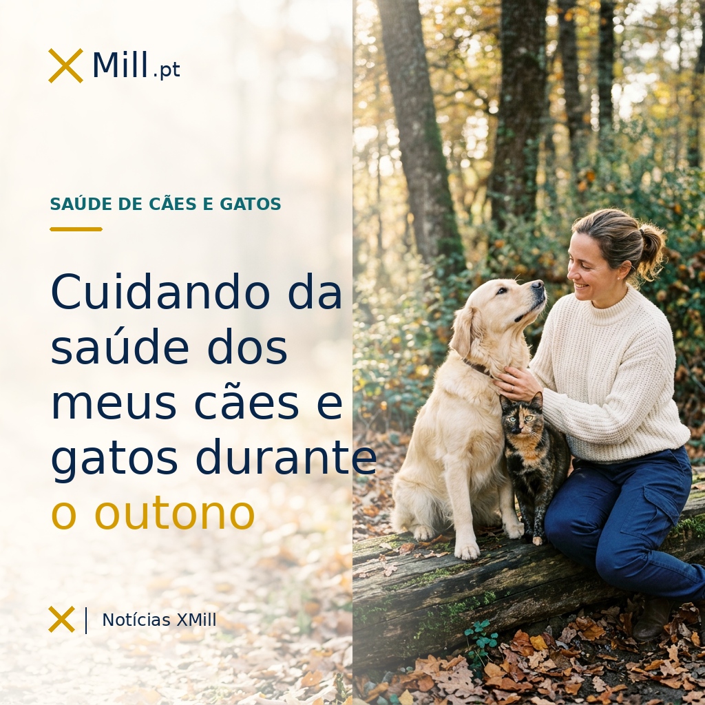 Qual é a melhor forma de cuidar da saúde dos meus cães e gatos durante o outono?