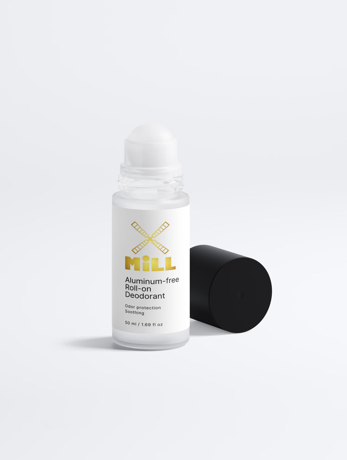 Desodorizante Roll-on sem Alumínio — 50 ml (tampa preta)