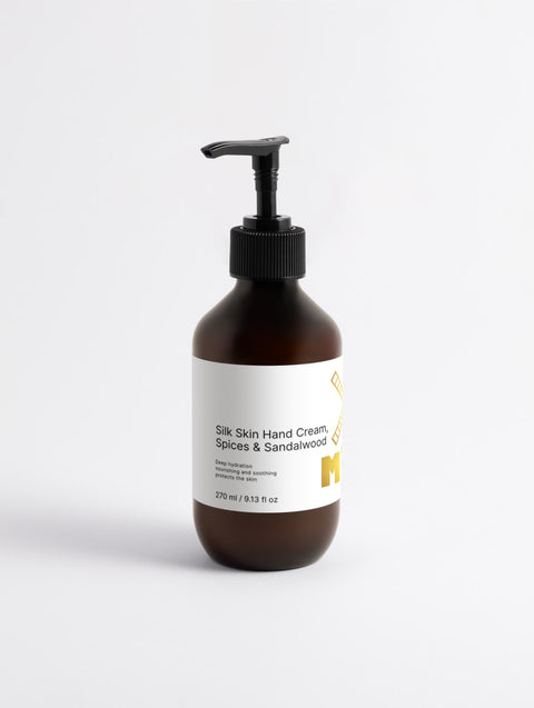 Creme de Mãos Pele Sedosa, Especiarias & Sândalo