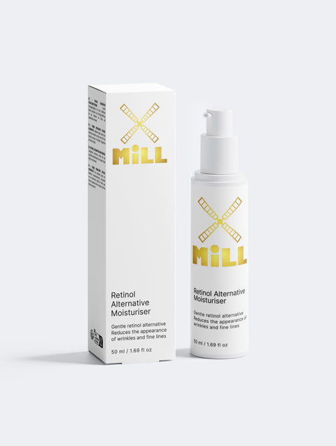 Hidratante MiLL Alternativa ao Retinol com frasco e caixa