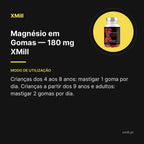 Magnésio em Gomas — 180 mg XMill – modo de utilização