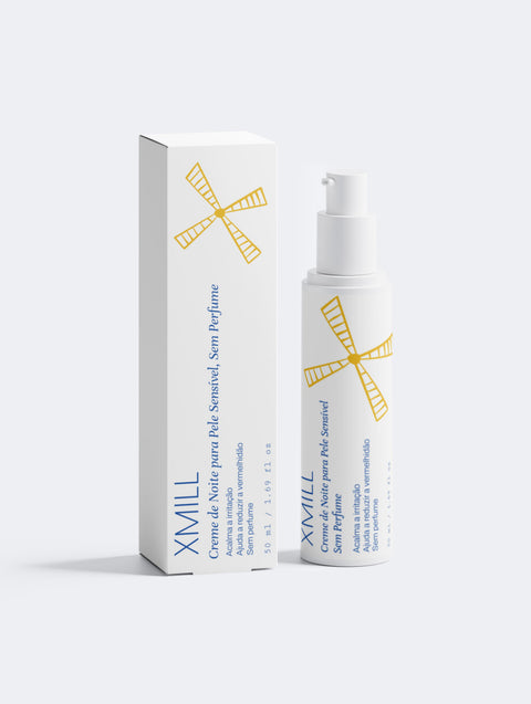 Creme de noite para pele sensível, sem perfume (50ml)