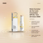 Stick Corretor de Cor com Ceramidas SPF30, Tom 20 Claro XMill – vantagens