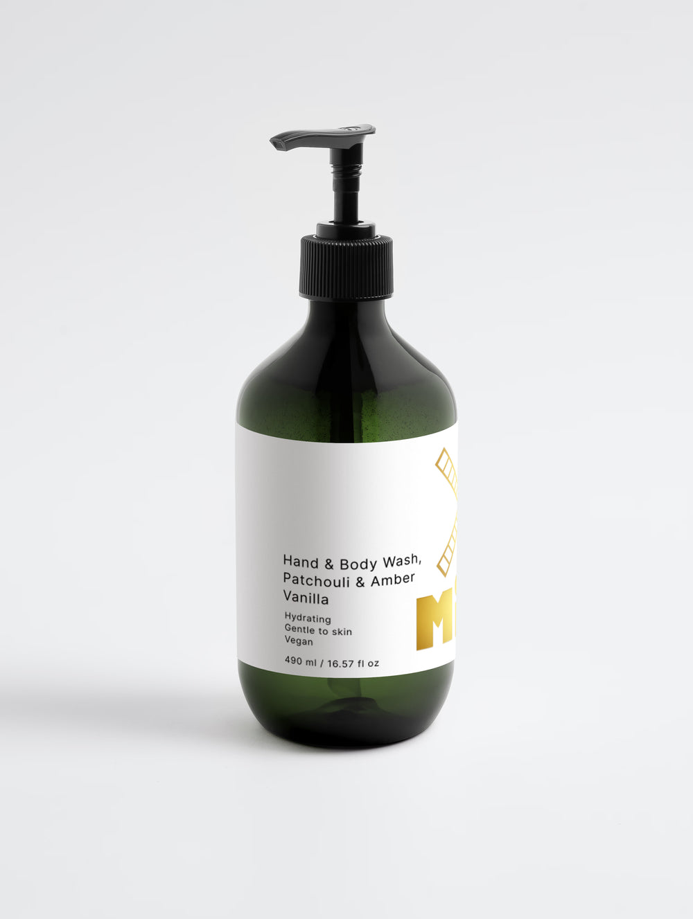 Gel de Mãos & Corpo, Patchouli & Baunilha Âmbar — 490 ml