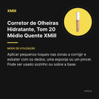 Corretor de Olheiras Hidratante, Tom 20 Médio Quente XMill – modo de utilização